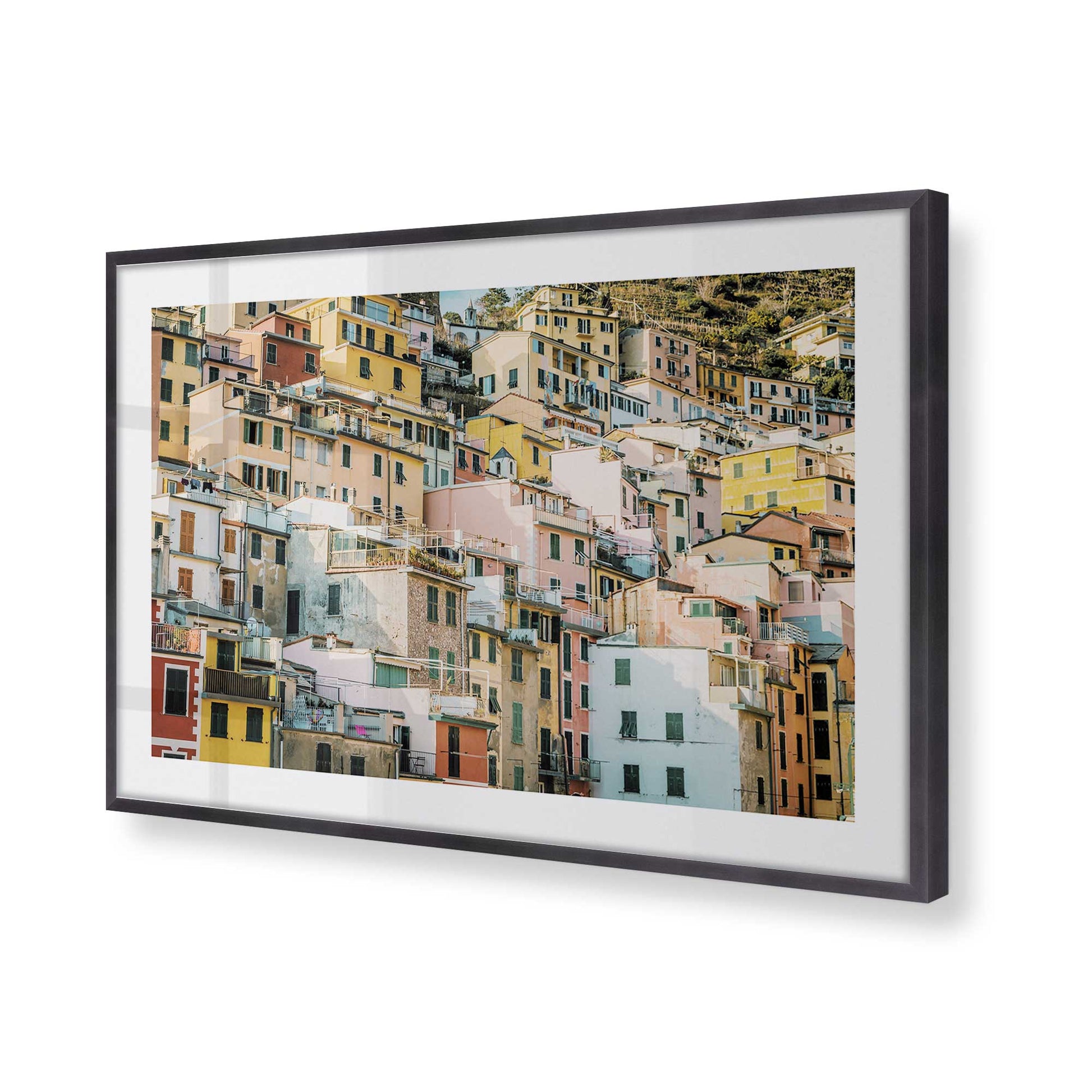 [Color:Weathered Zinc], Picture of art in a Weathered Zinc frame of the corner