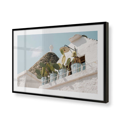 [Color:Satin Black], Picture of art in a Satin Black frame of the corner