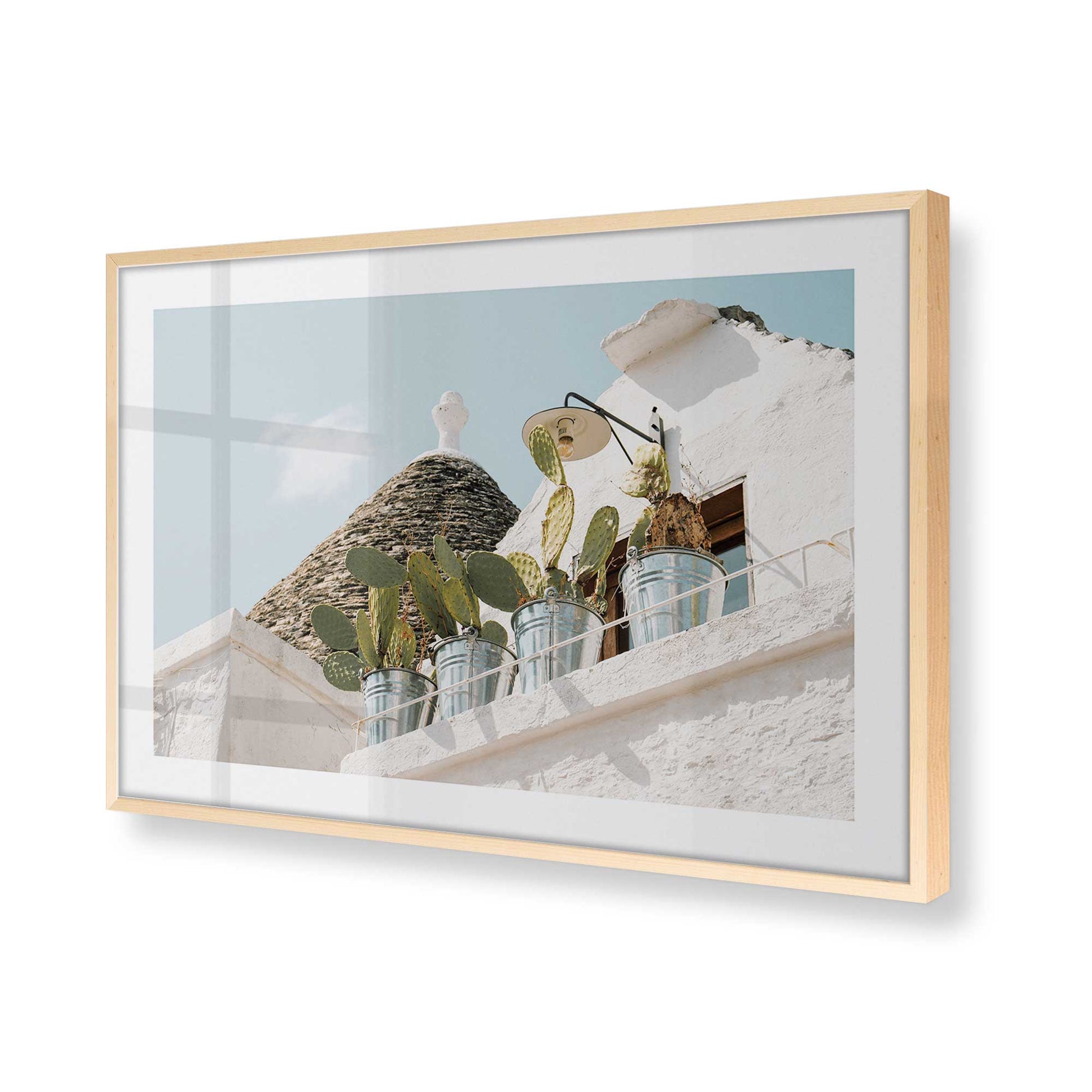 [Color:Raw Maple], Picture of art in a Raw Maple frame of the corner