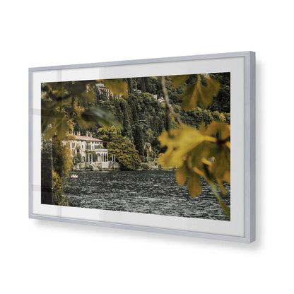 [Color:Polished Chrome], Picture of art in a Polished Chrome frame of the corner