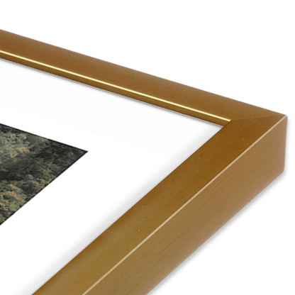 [Color:Polished Gold], Picture of art in a Polished Gold frame at an angle
