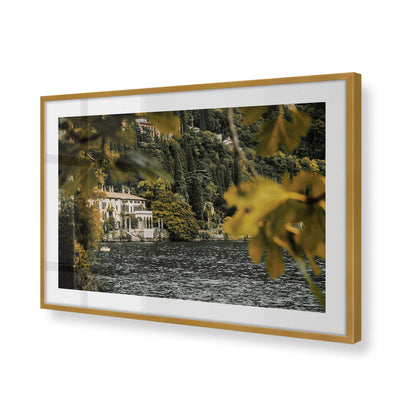 [Color:Polished Gold], Picture of art in a Polished Gold frame of the corner