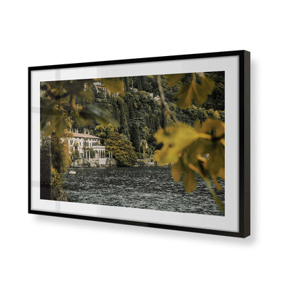 [Color:Satin Black], Picture of art in a Satin Black frame of the corner