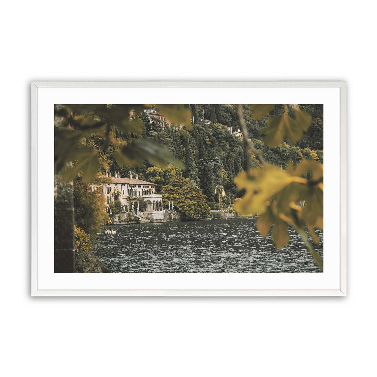 [Color:Opaque White], Picture of art in a Opaque White frame