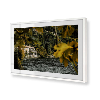 [Color:Opaque White], Picture of art in a Opaque White frame of the corner
