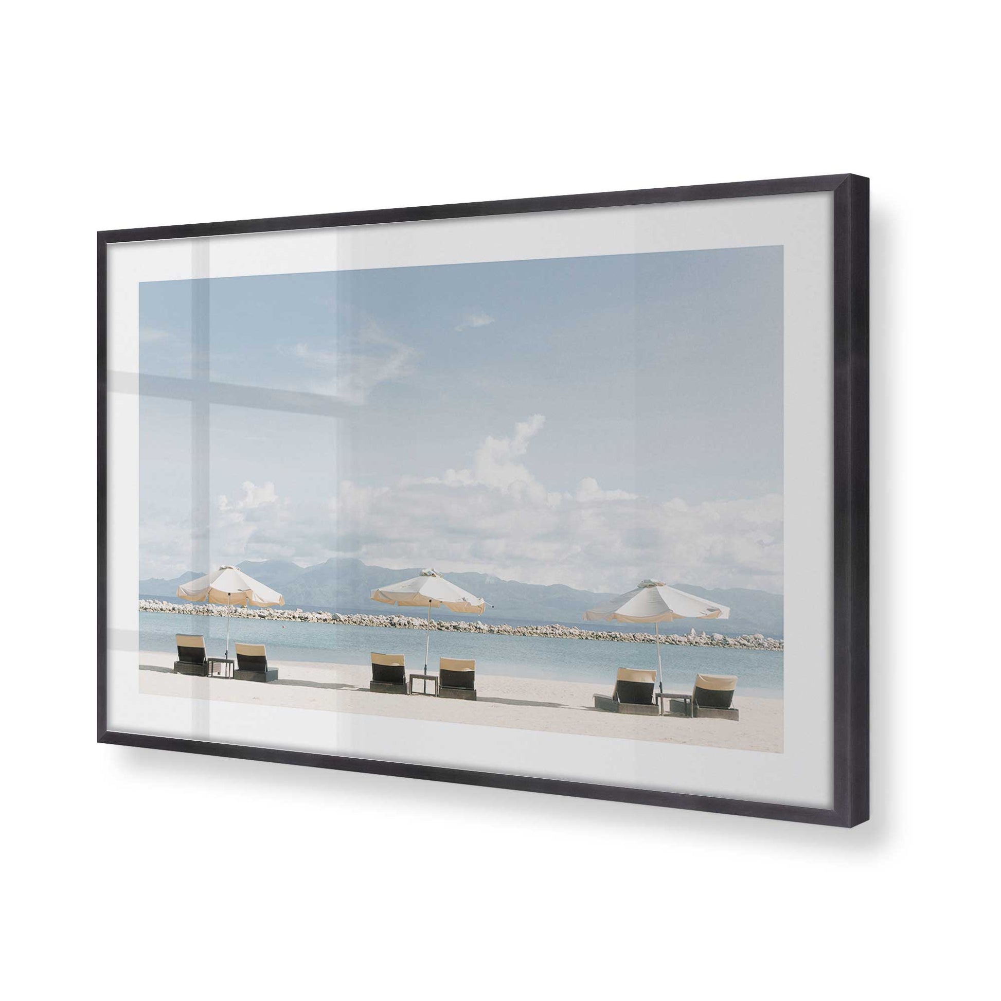 [Color:Weathered Zinc], Picture of art in a Weathered Zinc frame of the corner