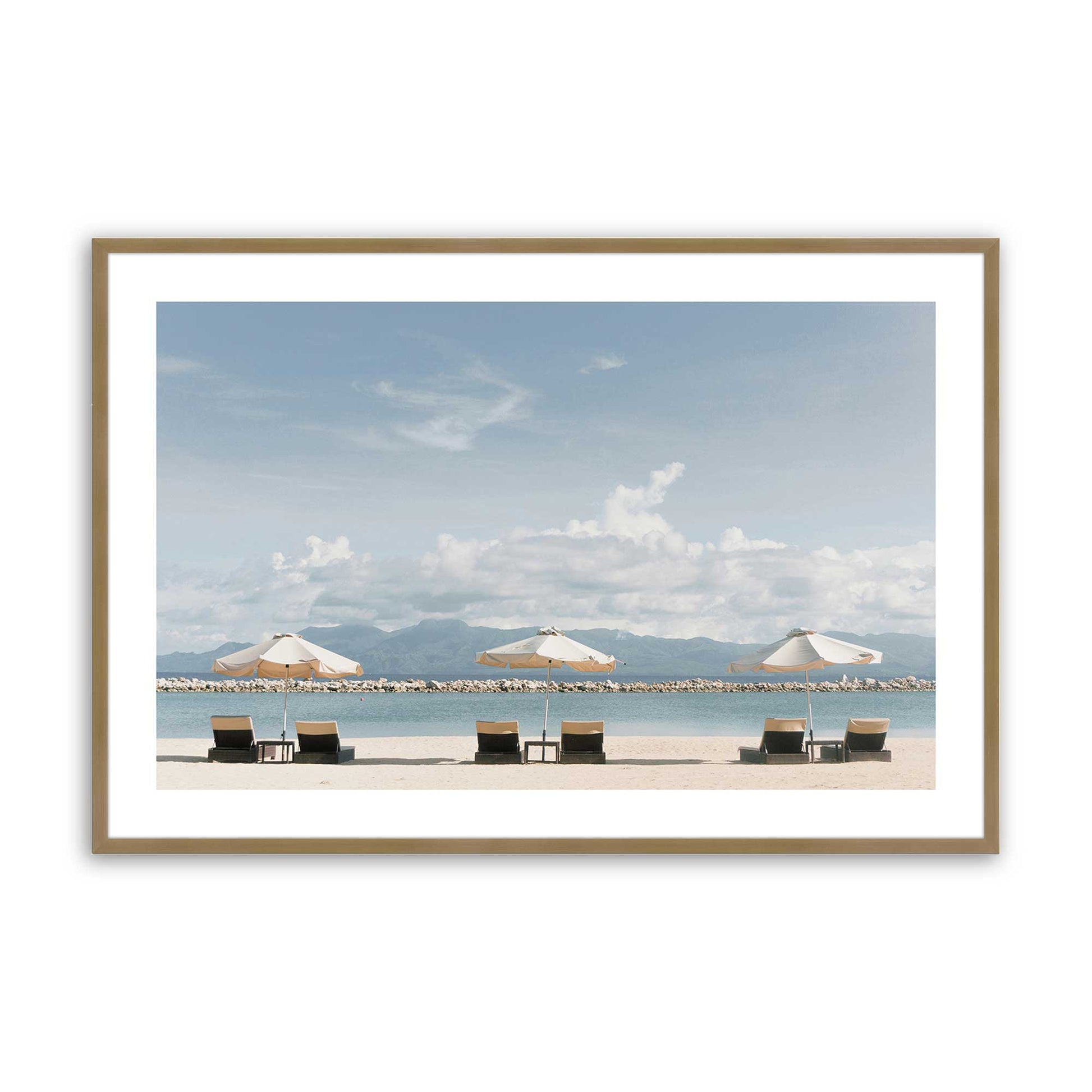 [Color:Brushed Gold], Picture of art in a Brushed Gold frame