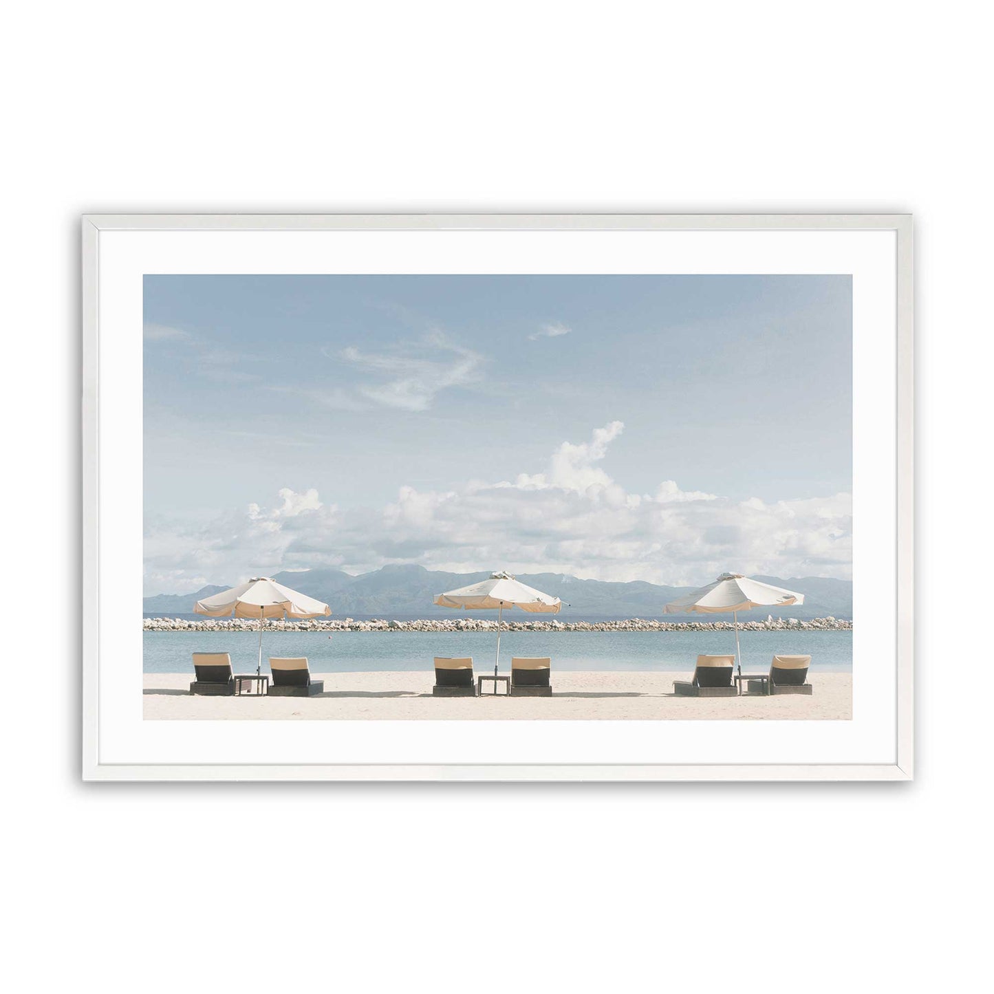 [Color:Opaque White], Picture of art in a Opaque White frame