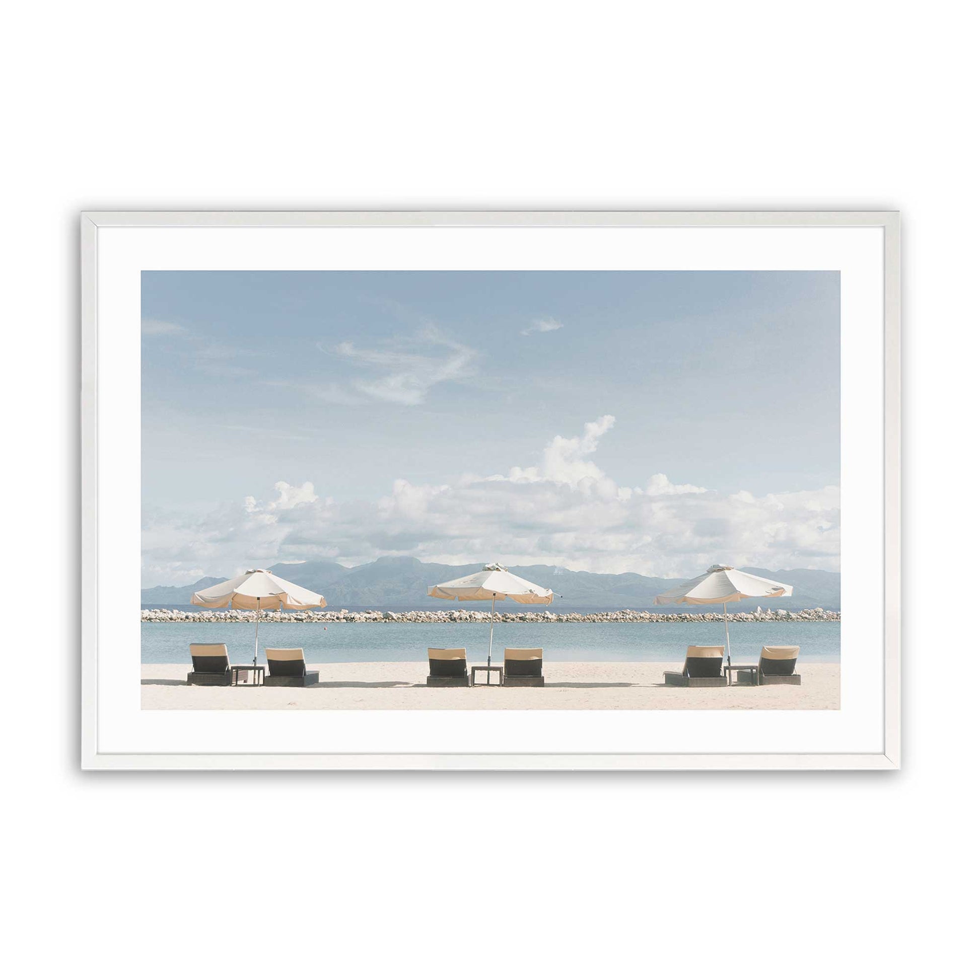 [Color:Opaque White], Picture of art in a Opaque White frame