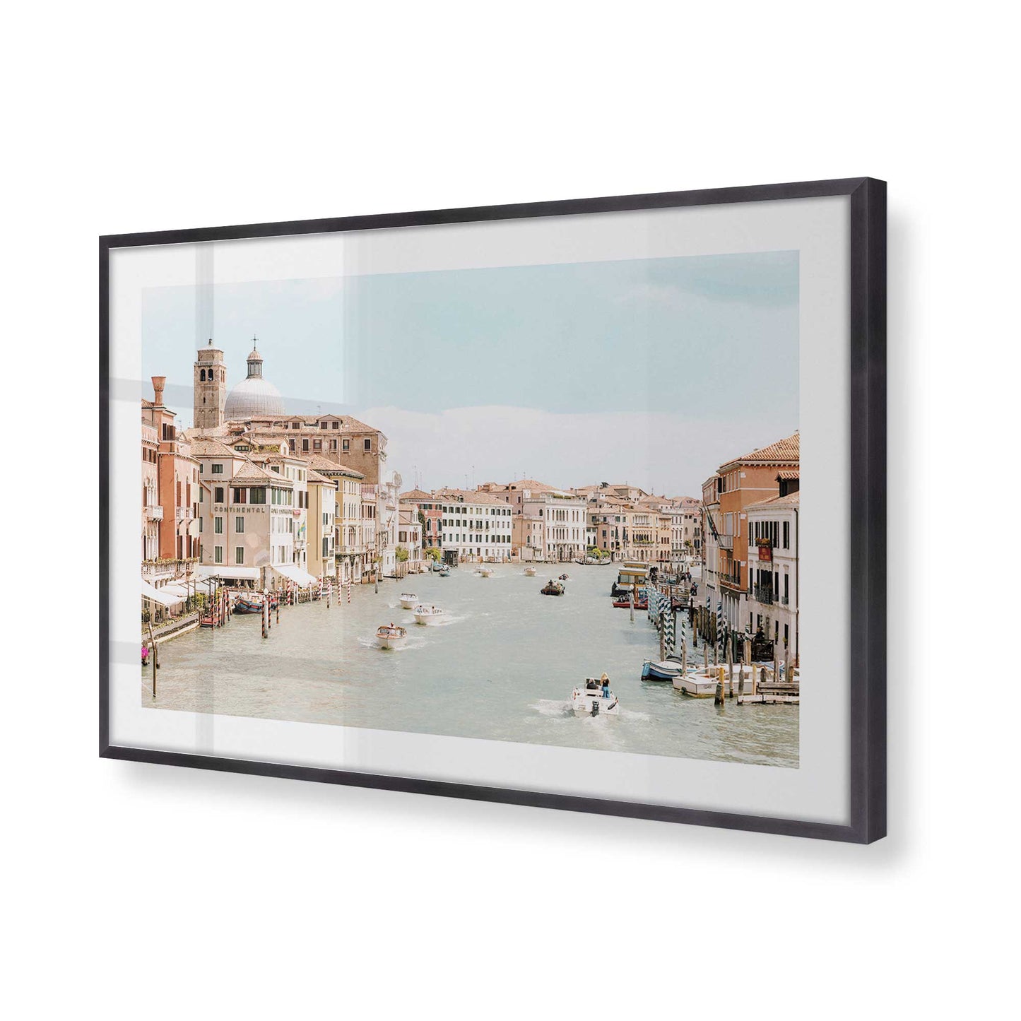 [Color:Weathered Zinc], Picture of art in a Weathered Zinc frame of the corner