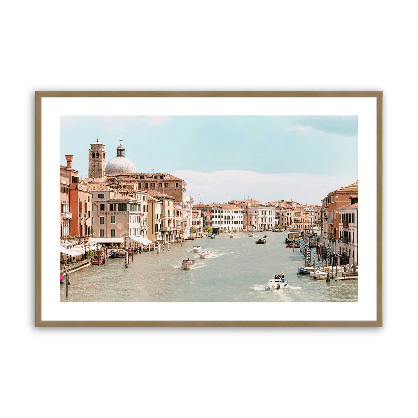 [Color:Brushed Gold], Picture of art in a Brushed Gold frame