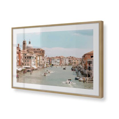[Color:Brushed Gold], Picture of art in a Brushed Gold frame of the corner