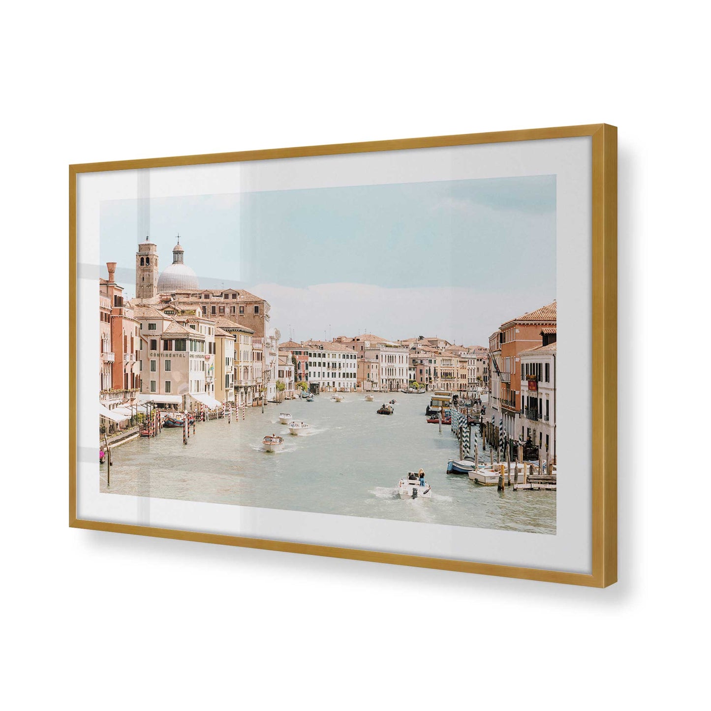 [Color:Polished Gold], Picture of art in a Polished Gold frame of the corner