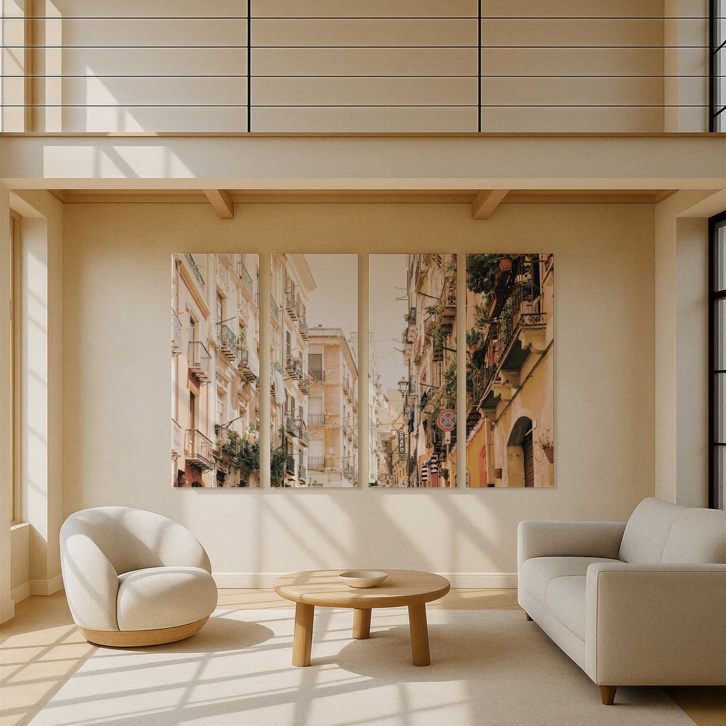 [Color:Stretched Canvas], Picture of art in a room