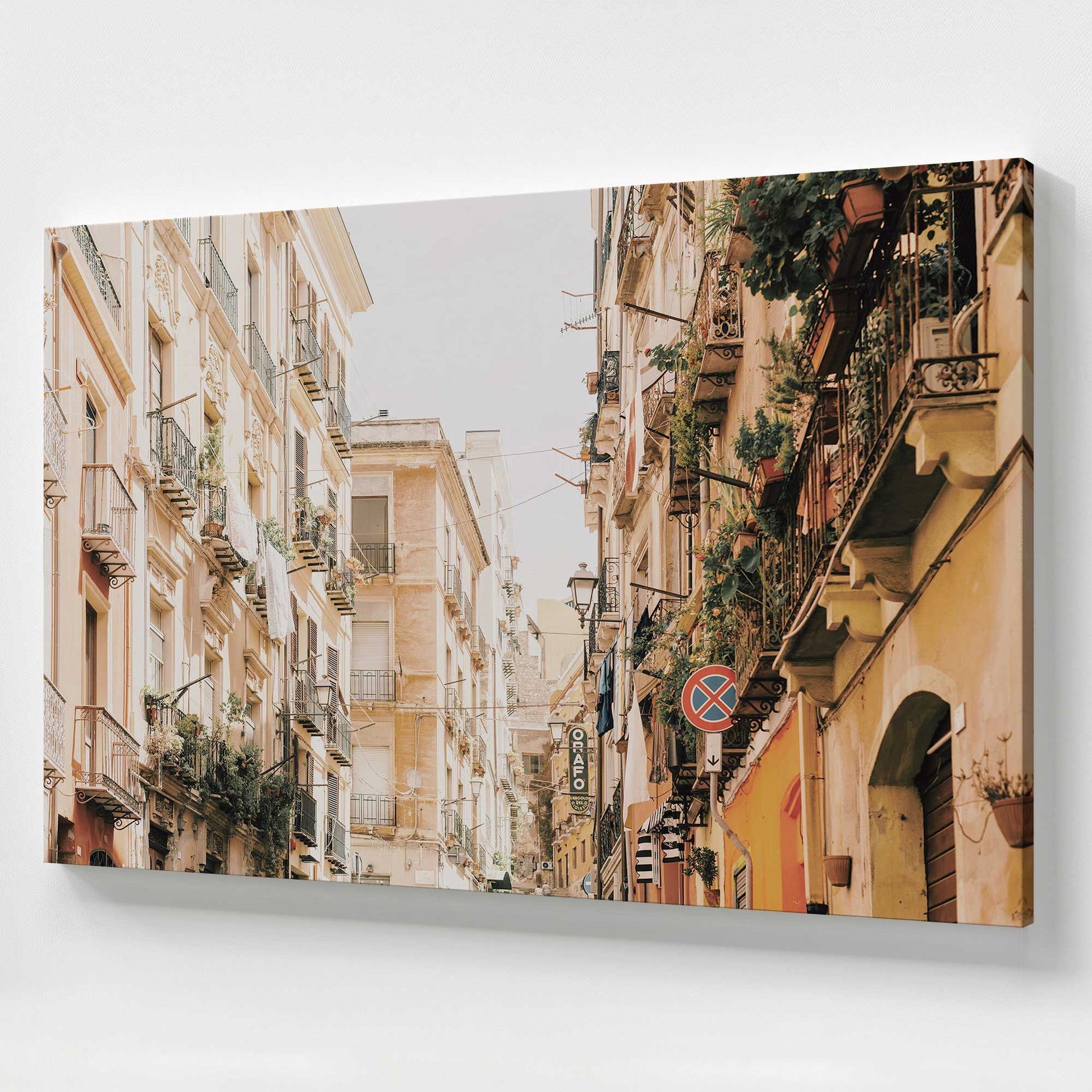 [Color:Stretched Canvas], Picture of art at an angle