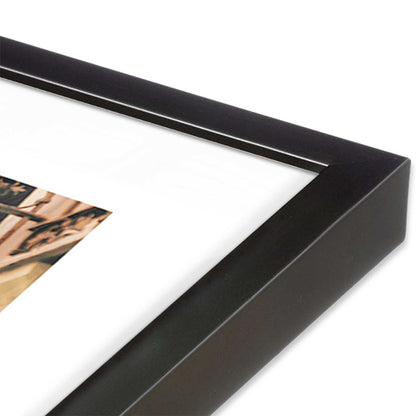 [Color:Weathered Zinc], Picture of art in a Weathered Zinc frame at an angle