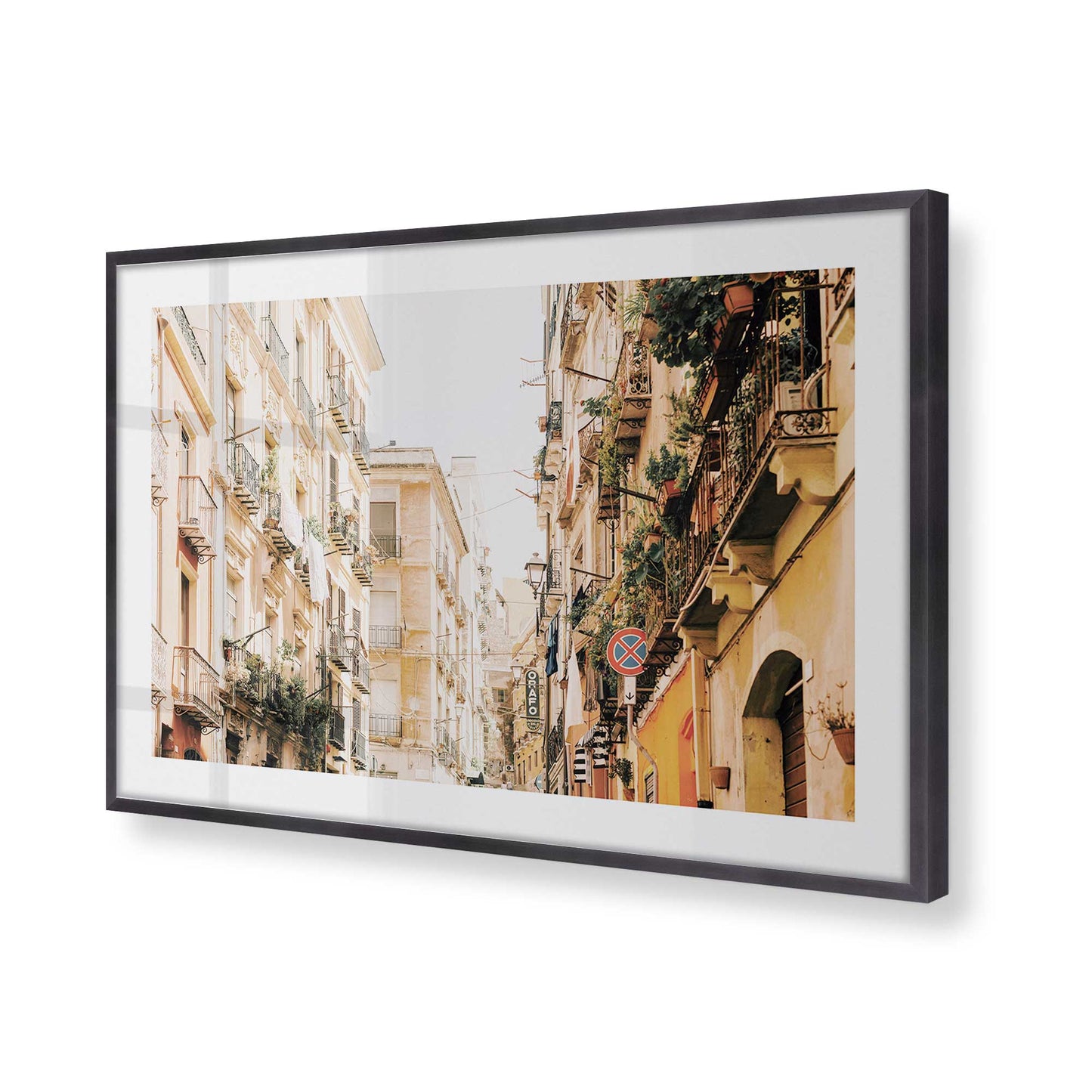 [Color:Weathered Zinc], Picture of art in a Weathered Zinc frame of the corner