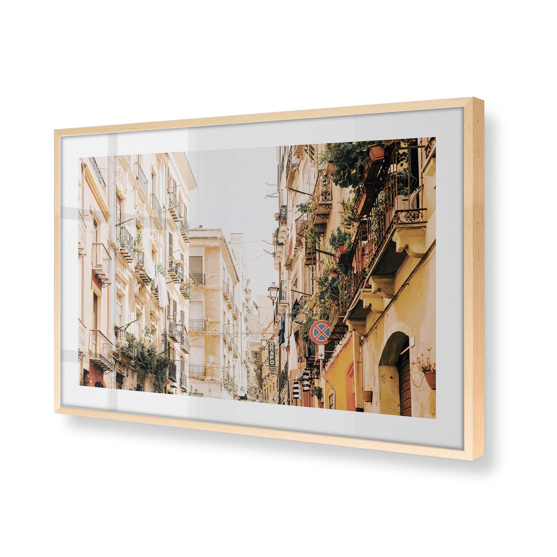 [Color:Raw Maple], Picture of art in a Raw Maple frame of the corner