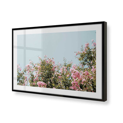 [Color:Satin Black], Picture of art in a Satin Black frame of the corner