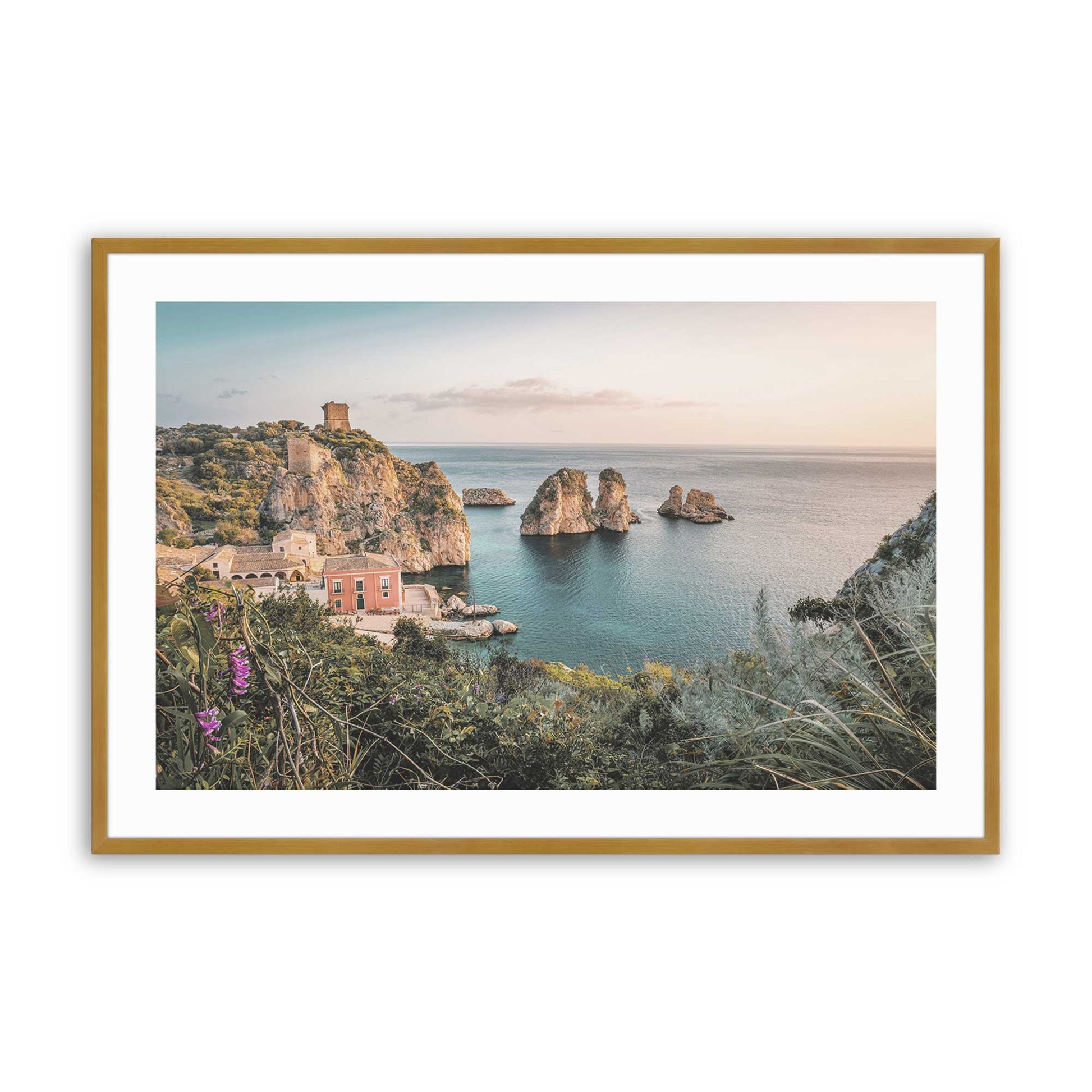 [Color:Polished Gold], Picture of art in a Polished Gold frame