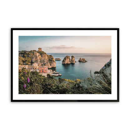 [Color:Satin Black], Picture of art in a Satin Black frame