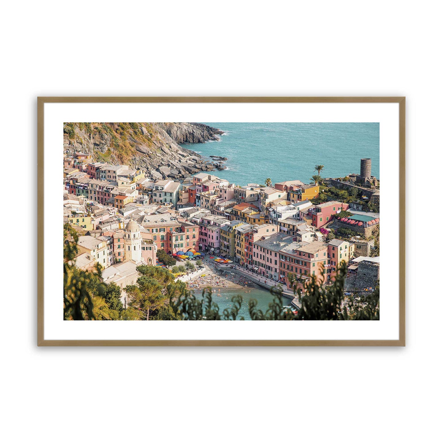 [Color:Brushed Gold], Picture of art in a Brushed Gold frame