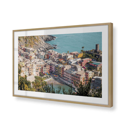 [Color:Brushed Gold], Picture of art in a Brushed Gold frame of the corner