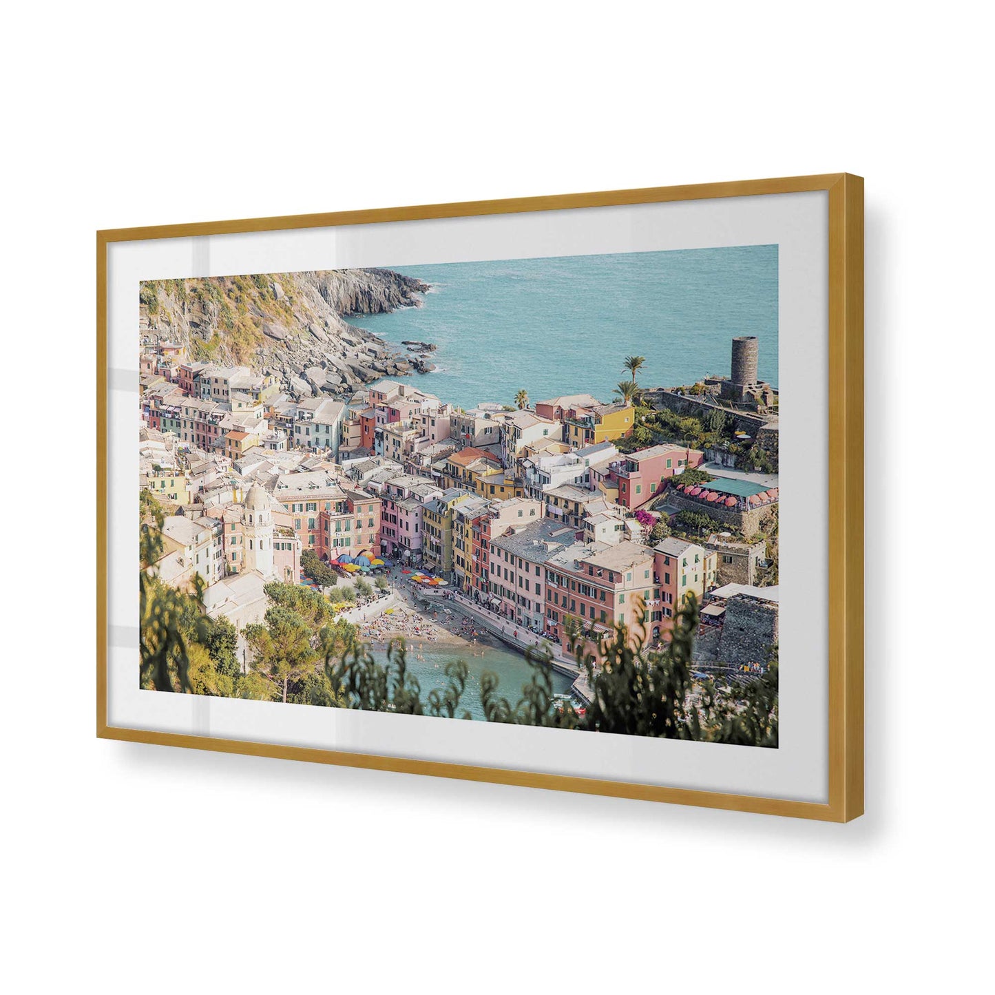 [Color:Polished Gold], Picture of art in a Polished Gold frame of the corner