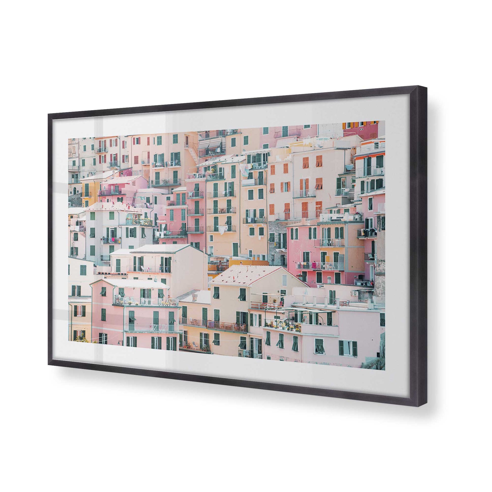 [Color:Weathered Zinc], Picture of art in a Weathered Zinc frame of the corner