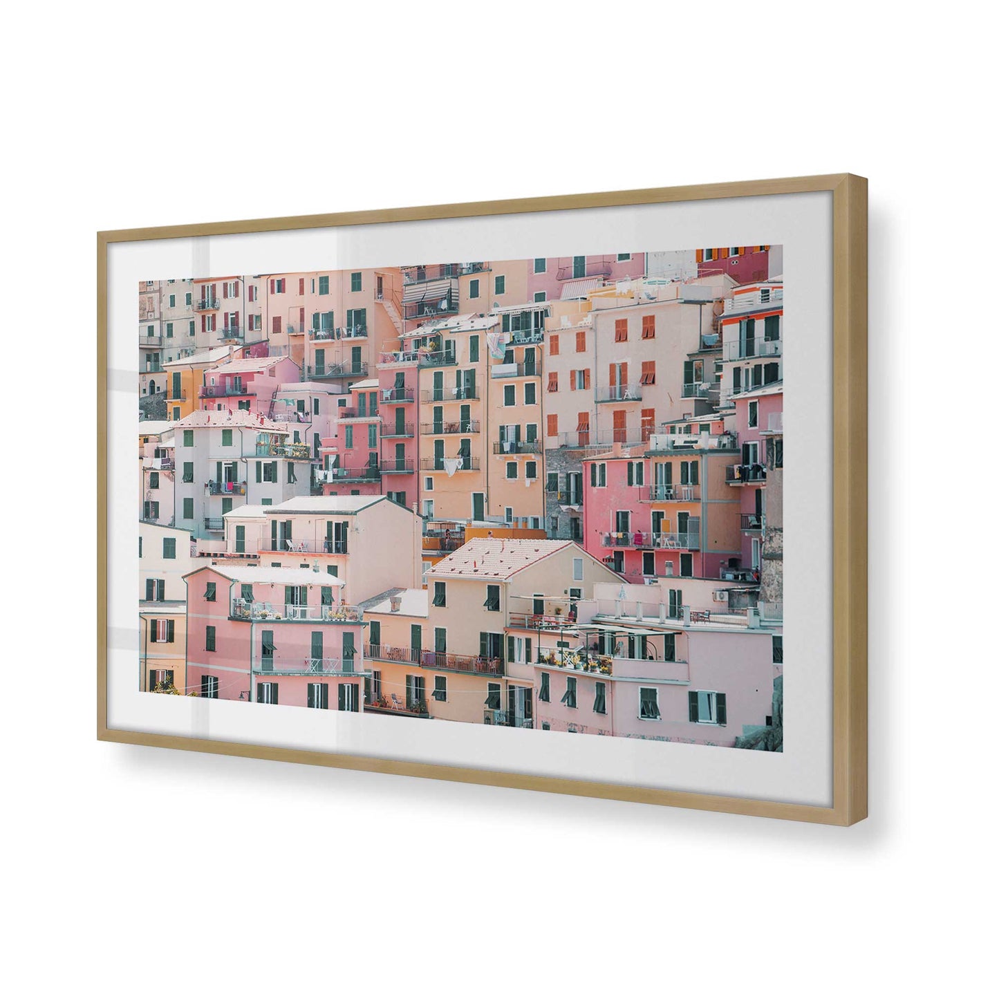 [Color:Brushed Gold], Picture of art in a Brushed Gold frame of the corner