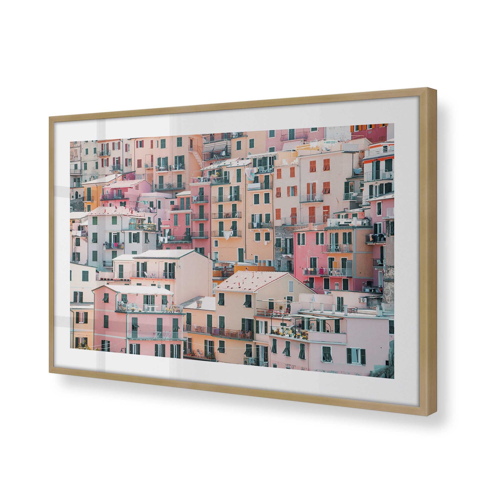 [Color:Brushed Gold], Picture of art in a Brushed Gold frame of the corner