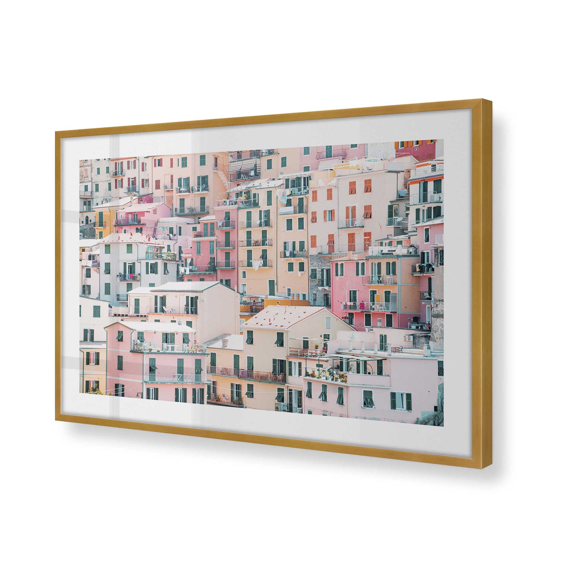 [Color:Polished Gold], Picture of art in a Polished Gold frame of the corner