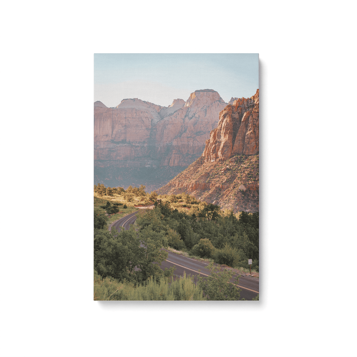[color:Stretched Canvas], Picture of the corner of the canvas