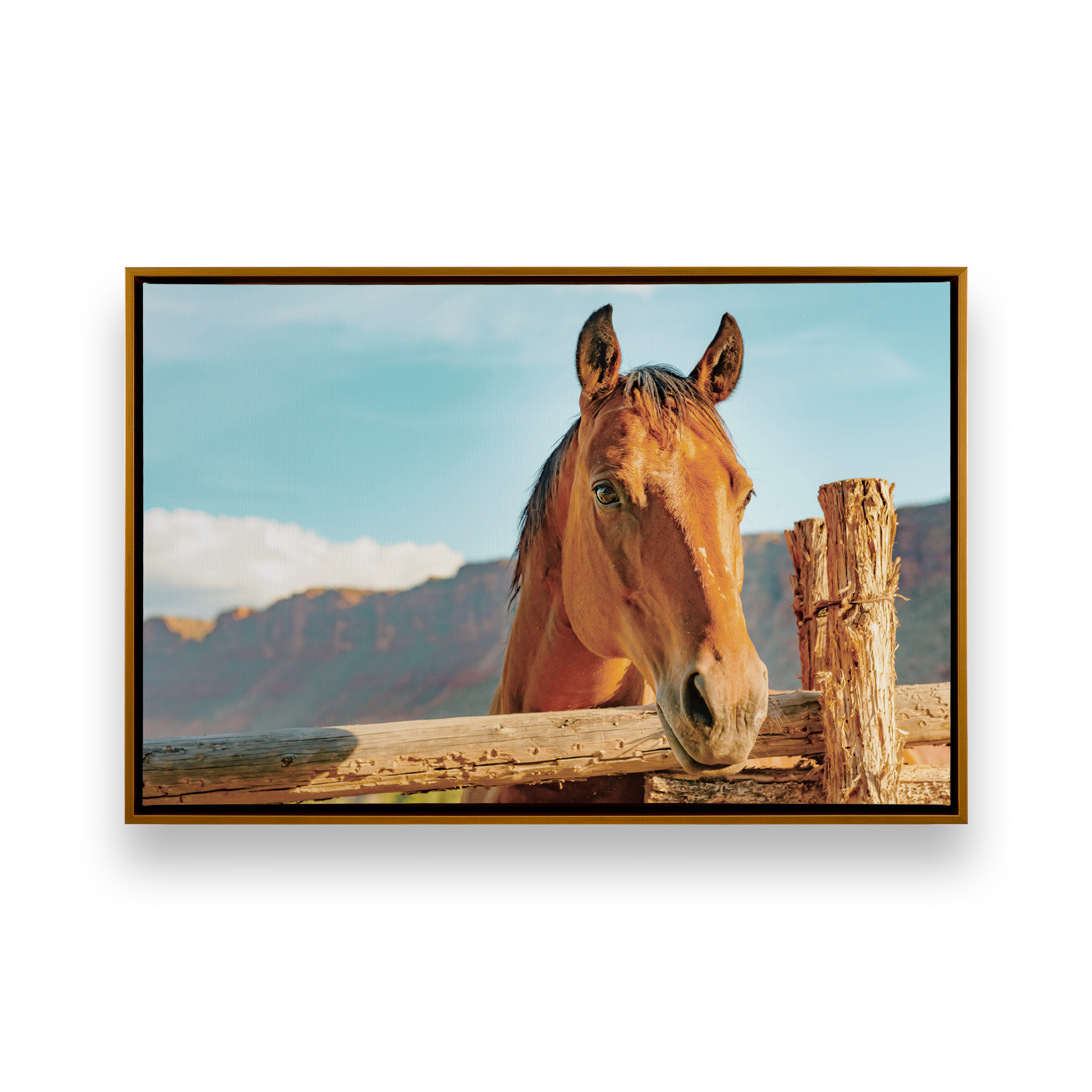 [color:Polished Gold], Picture of art in frame