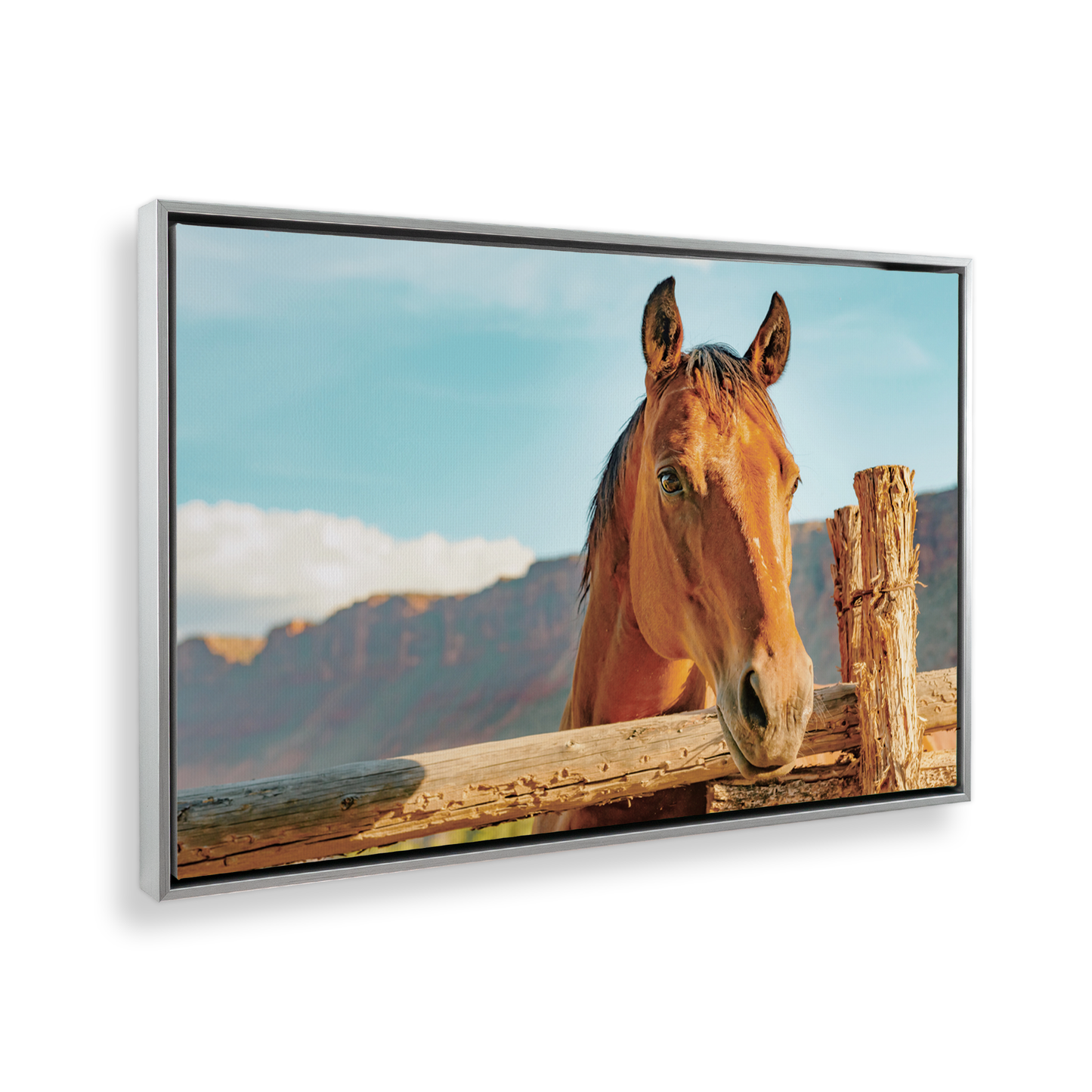 [color:Polished Chrome], Picture of art in frame