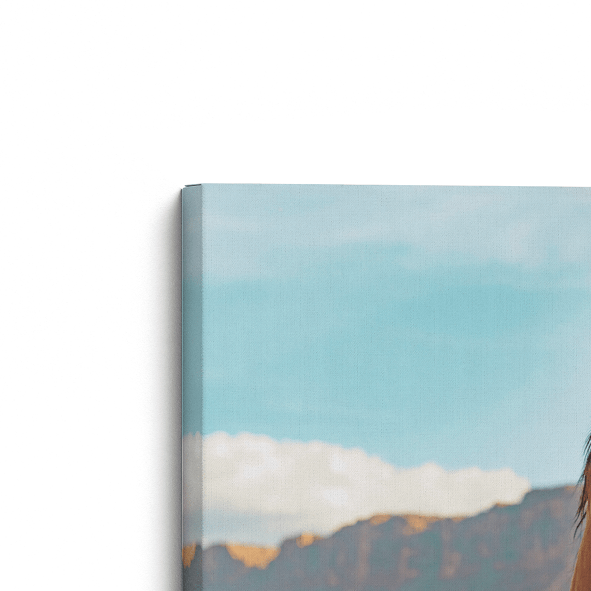 [color:Stretched Canvas], Corner of Picture of art on Canvas