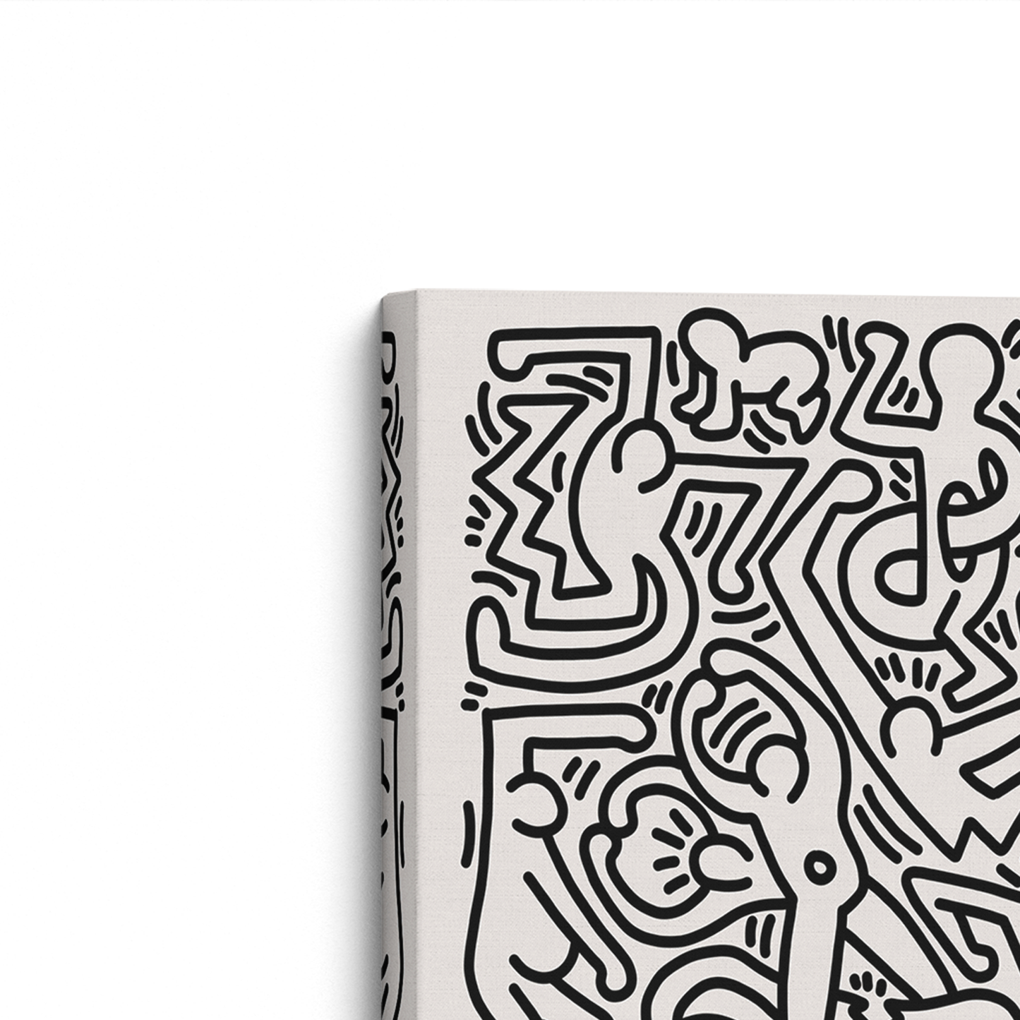 [color:Stretched Canvas], Corner of Picture of art on Canvas