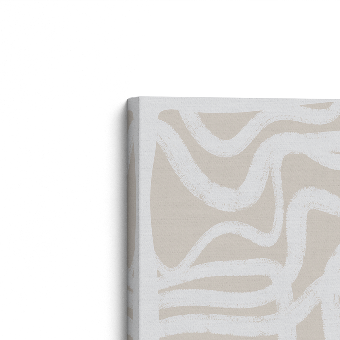 [Color:Stretched Canvas], Picture of art on an angle