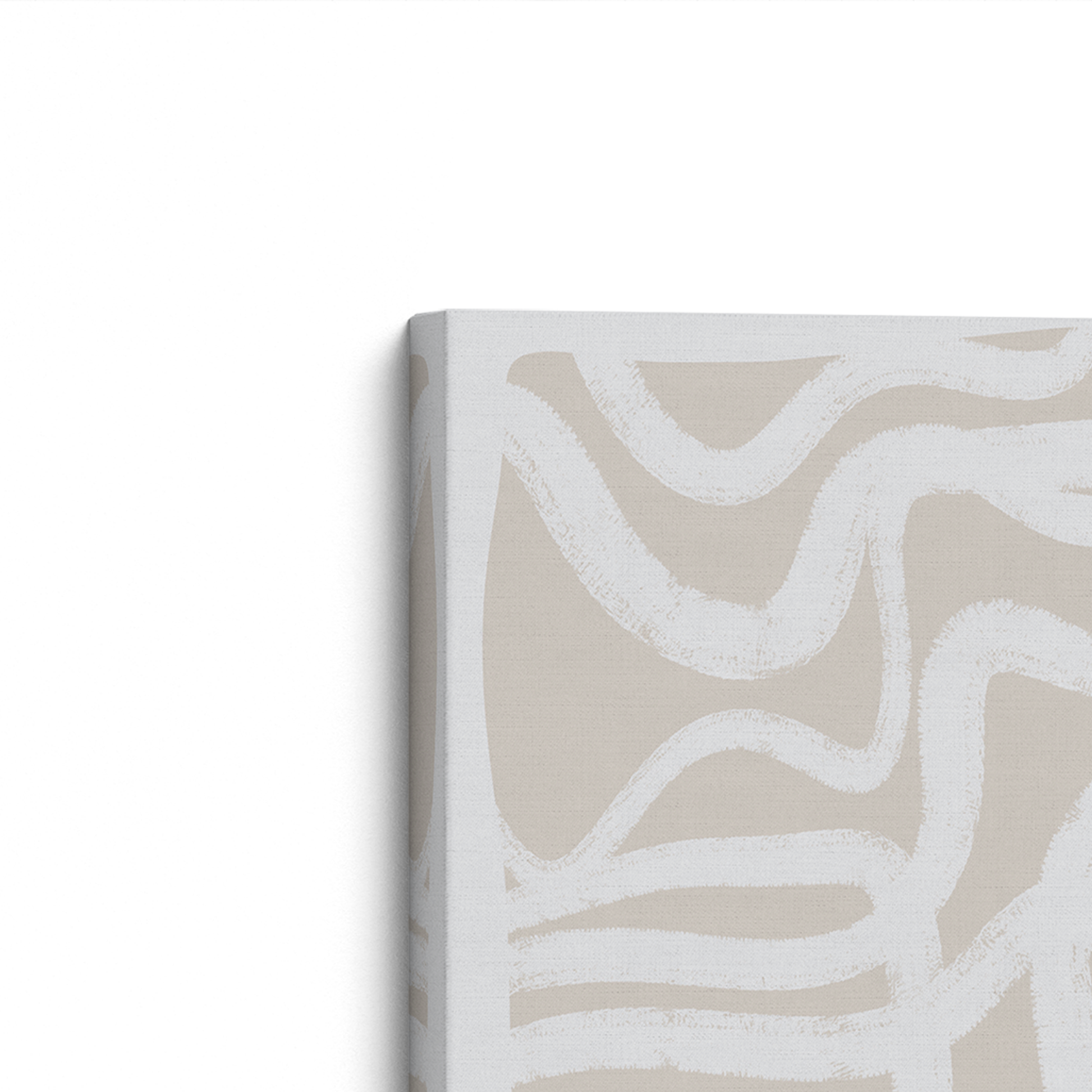 [Color:Stretched Canvas], Picture of art on an angle