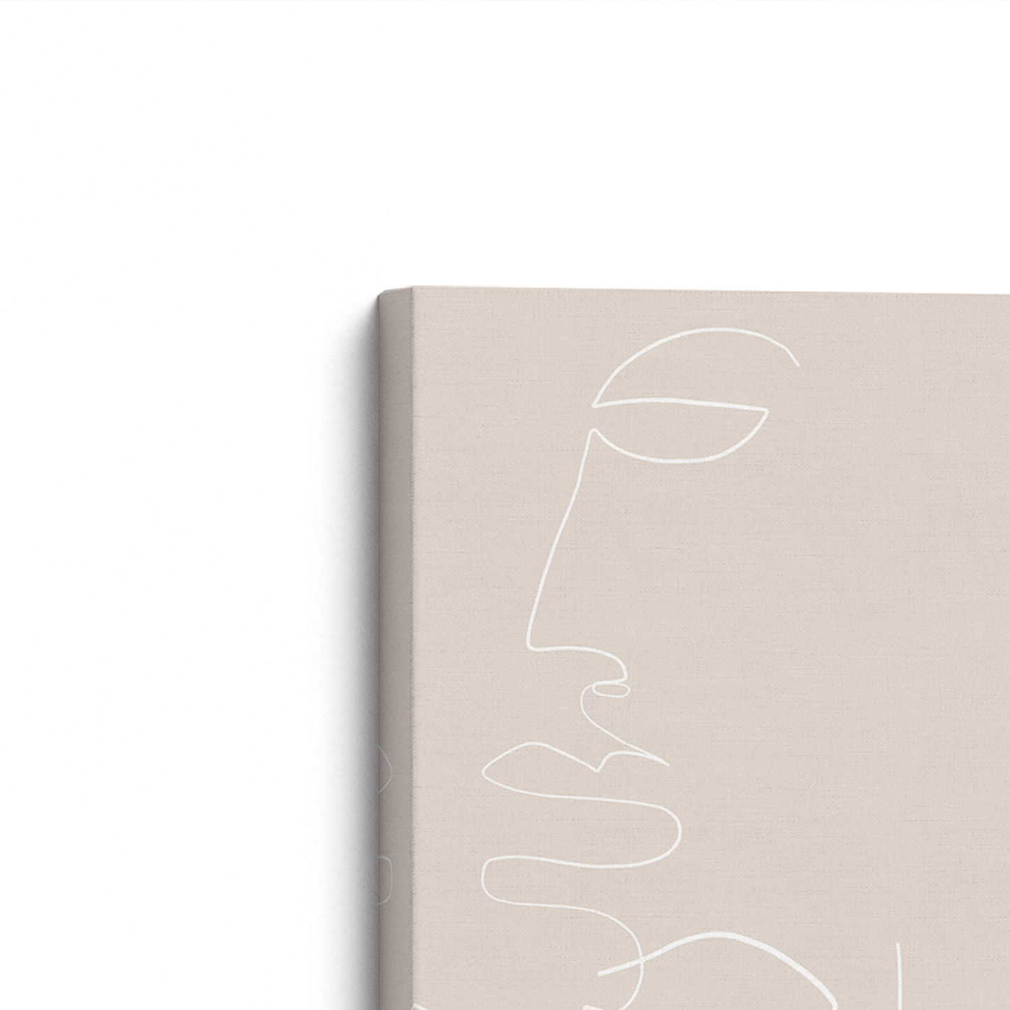 [Color:Stretched Canvas], Picture of art on an angle