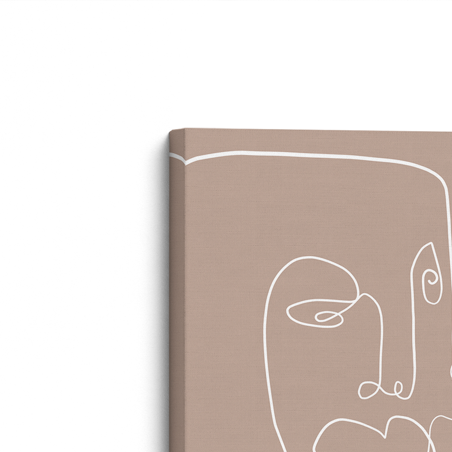 [Color:Stretched Canvas], Picture of art on an angle