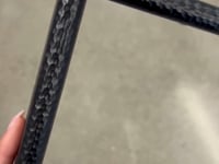Hammered Black Narrow Width Table Top Frame
