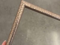 Hammered Champagne Narrow Width Table Top Frame