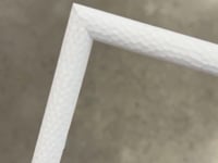 Hammered White Narrow Width Table Top Frame