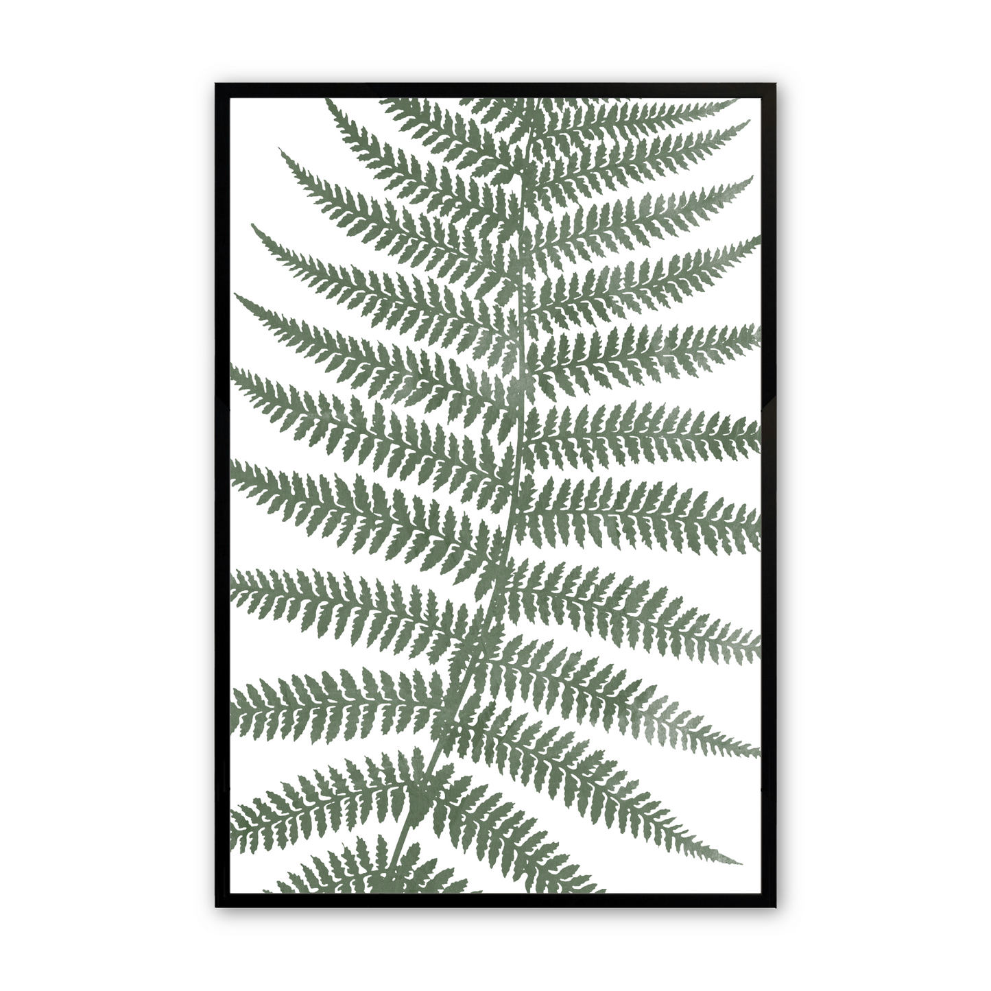[color:Satin Black], Picture of the fourth of 6 leaves and flowers in a black frame