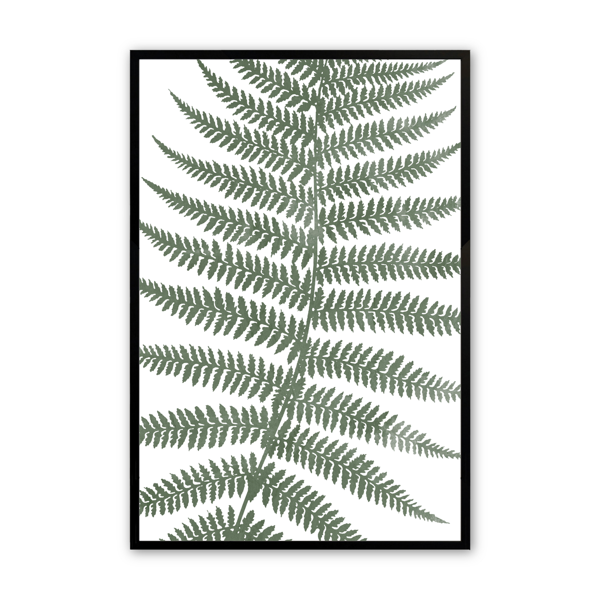 [color:Satin Black], Picture of the fourth of 6 leaves and flowers in a black frame