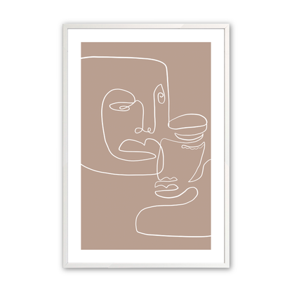 [Color:Opaque White], Art in our Opaque White wood frame